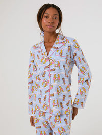 The Simpsons x Skinnydip Cloud Pyjama Set with Scrunchie Lingerie & Nightwear Skinnydip London