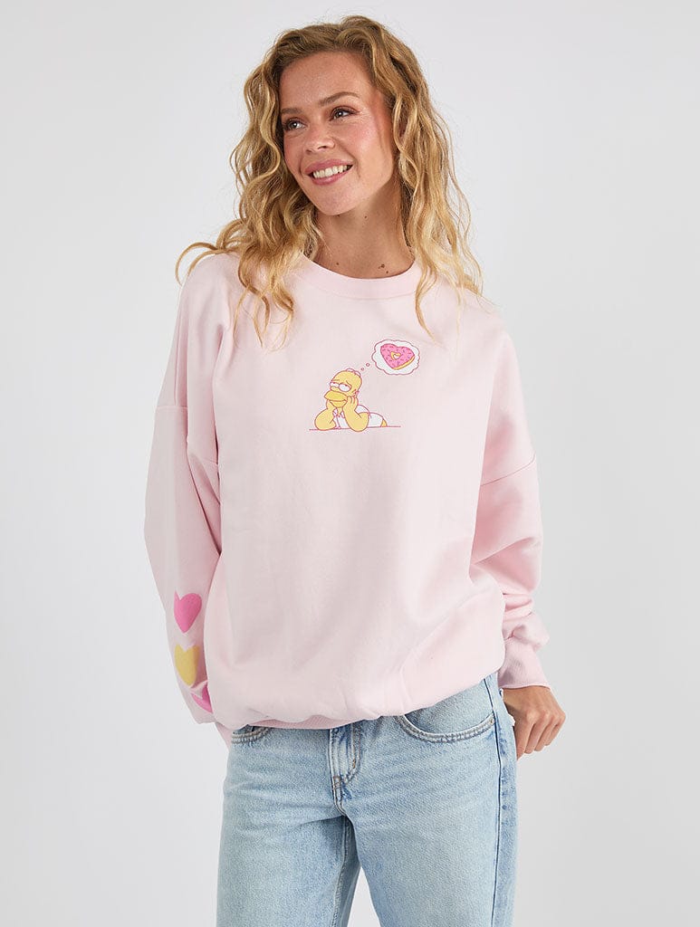 The Simpsons x Skinnydip Donut Sweatshirt Hoodies & Sweatshirts Skinnydip London