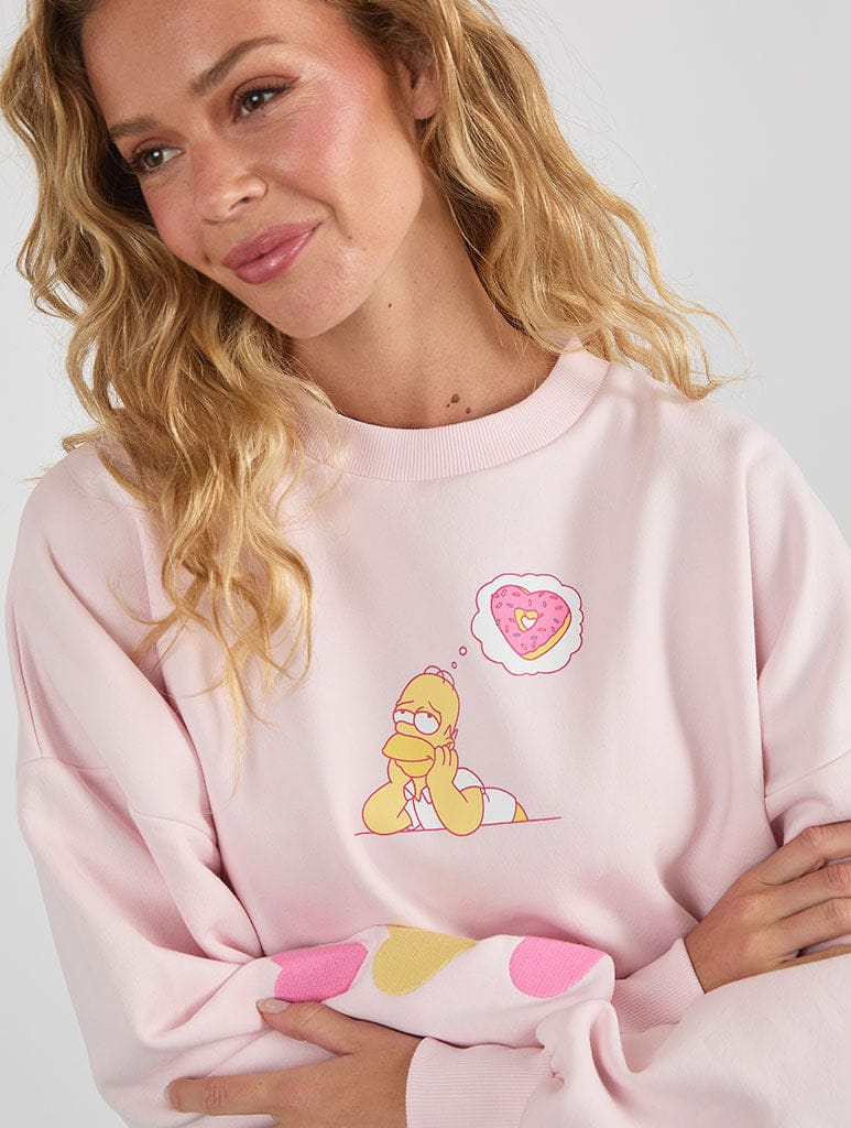 The Simpsons x Skinnydip Donut Sweatshirt Hoodies & Sweatshirts Skinnydip London