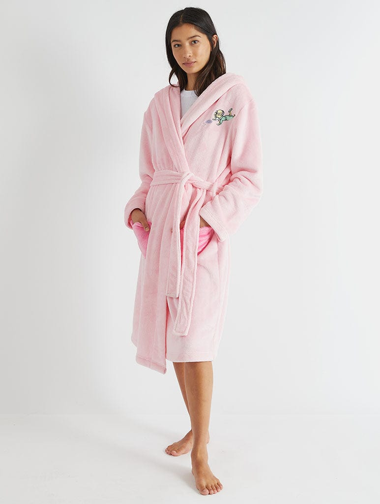 The Simpsons x Skinnydip Dressing Gown in Pink Lingerie & Nightwear Skinnydip London
