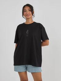 The Simpsons x Skinnydip Flanders T-Shirt In Black Tops & T-Shirts Skinnydip London