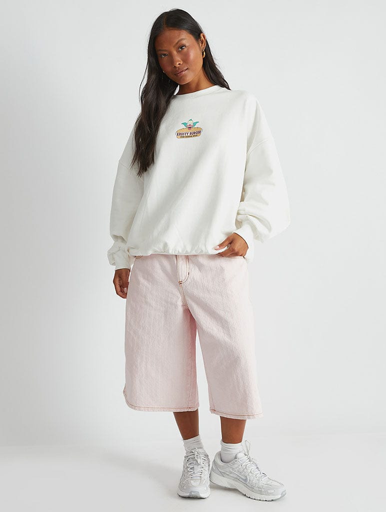 The Simpsons x Skinnydip Krusty Burger Sweatshirt Hoodies & Sweatshirts Skinnydip London
