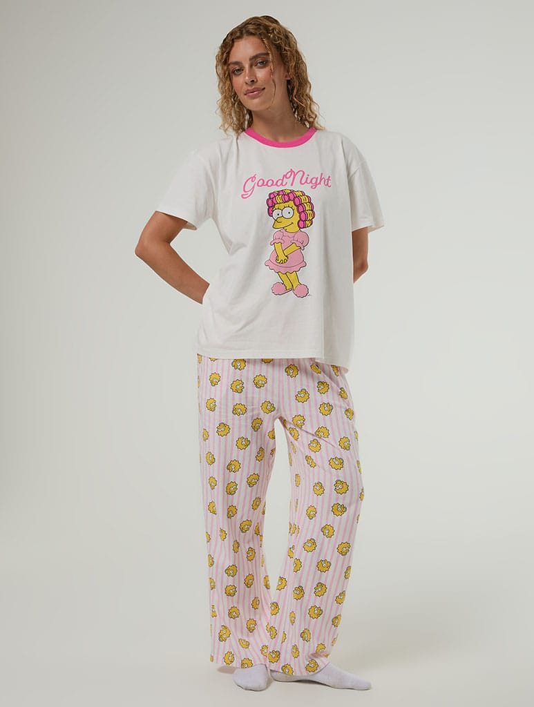 The Simpsons x Skinnydip Lisa Pyjama with Eye Mask Lingerie & Nightwear Skinnydip London