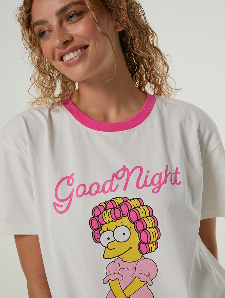 The Simpsons x Skinnydip Lisa Pyjama with Eye Mask Lingerie & Nightwear Skinnydip London