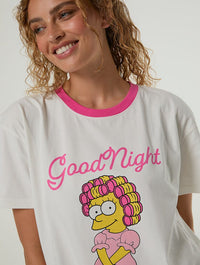 The Simpsons x Skinnydip Lisa Pyjama with Eye Mask Lingerie & Nightwear Skinnydip London