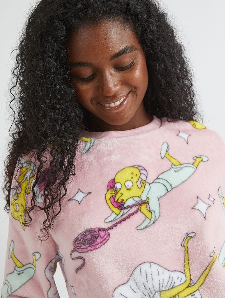 The Simpsons x Skinnydip Mr Burns Fleece Pyjama Set Lingerie & Nightwear Skinnydip London