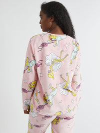 The Simpsons x Skinnydip Mr Burns Fleece Pyjama Set Lingerie & Nightwear Skinnydip London