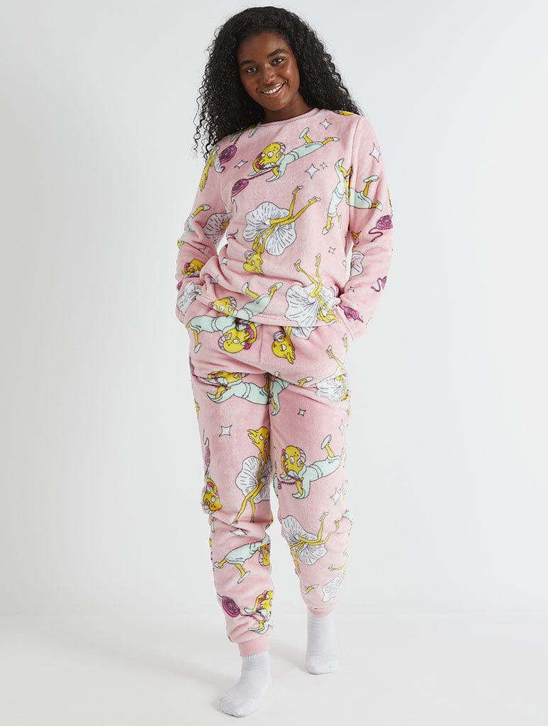 The Simpsons x Skinnydip Mr Burns Fleece Pyjama Set Lingerie & Nightwear Skinnydip London