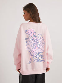 The Simpsons  x Skinnydip Mr Burns Sweatshirt In Pink Hoodies & Sweatshirts Skinnydip London
