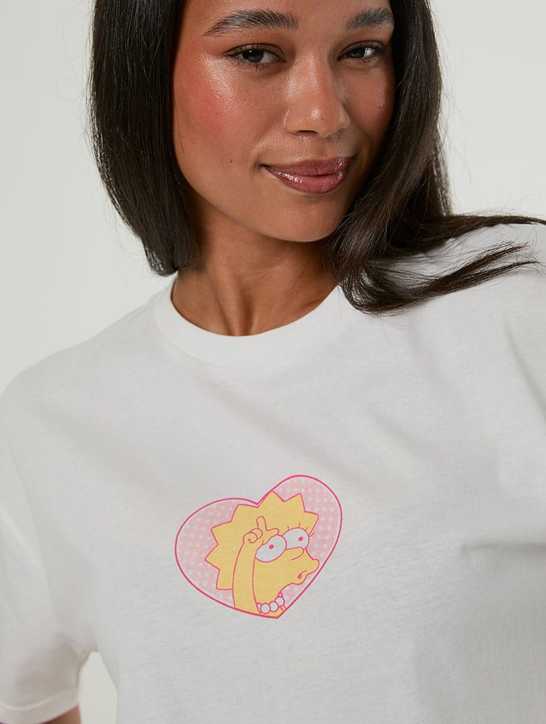 The Simpsons x Skinnydip Pink Lisa T-Shirt Tops & T-Shirts Skinnydip London