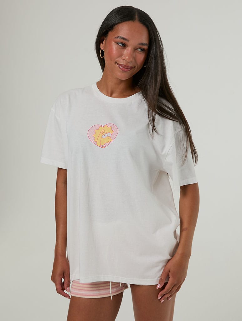 The Simpsons x Skinnydip Pink Lisa T-Shirt Tops & T-Shirts Skinnydip London