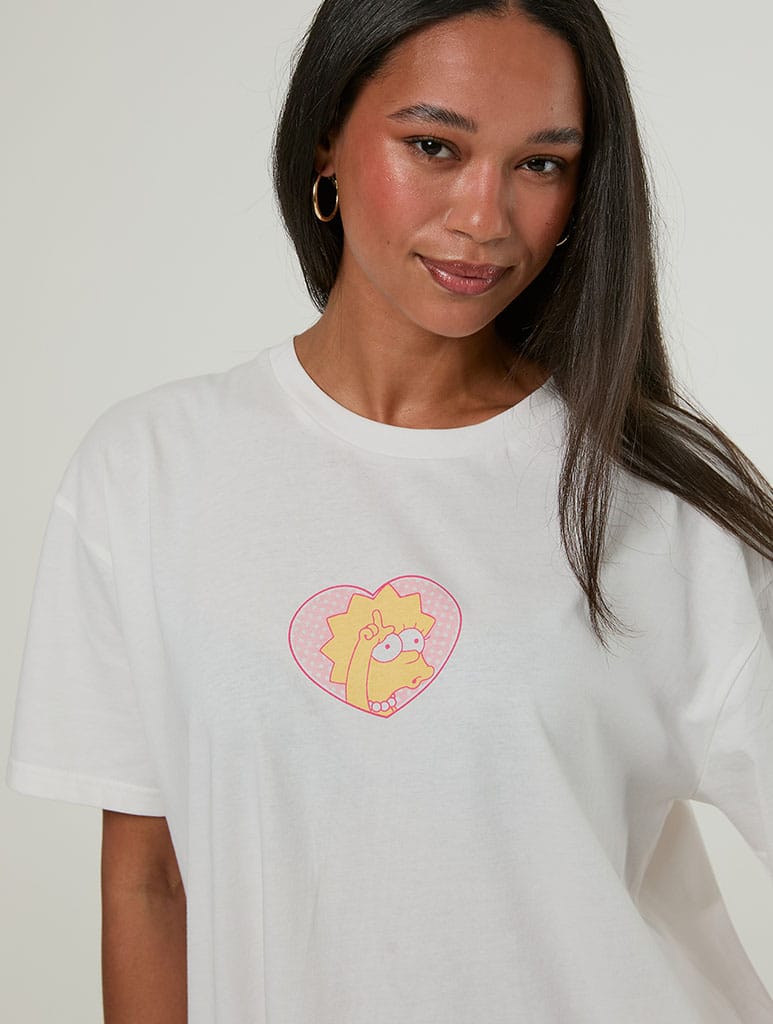 The Simpsons x Skinnydip Pink Lisa T-Shirt Tops & T-Shirts Skinnydip London
