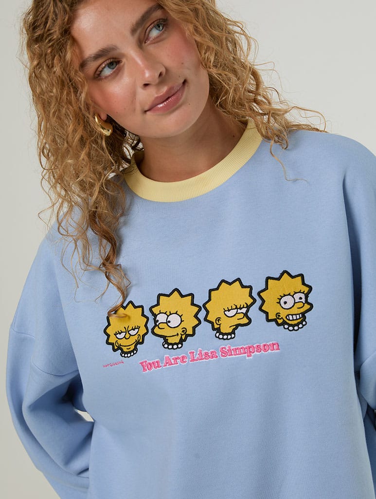 The Simpsons x Skinnydip You Are Lisa Simpsons Sweatshirt Hoodies & Sweatshirts Skinnydip London