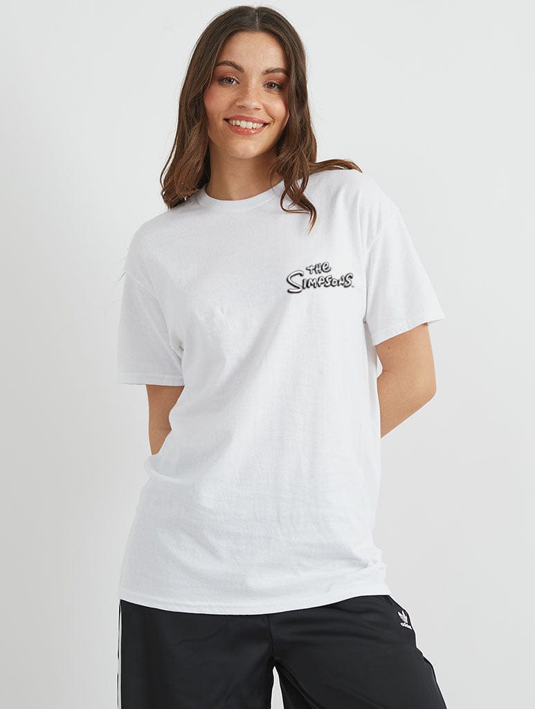 The Simpsons You Are Lisa T-Shirt in White Tops & T-Shirts Skinnydip London