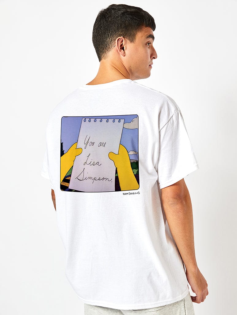 The Simpsons You Are Lisa T-Shirt in White Tops & T-Shirts Skinnydip London
