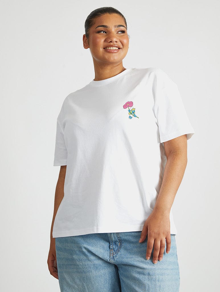 The Smurfs Flying Flowers T-Shirt Tops & T-Shirts Skinnydip London