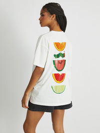 The Very Hungry Caterpillar Summer Fruit T-Shirt In White Tops & T-Shirts Skinnydip London