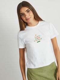 The Very Hungry Caterpillar Sunshine Baby T-Shirt In White Tops & T-Shirts Skinnydip London