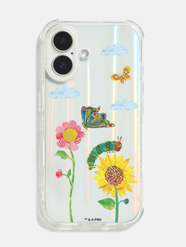 The Very Hungry Caterpillar x Skinnydip Spring Flowers Holo Shock iPhone Case Phone Cases Skinnydip London