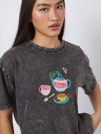 The Very Hungry Caterpillar x Skinnydip Tea Time T-Shirt Tops & T-Shirts Skinnydip London
