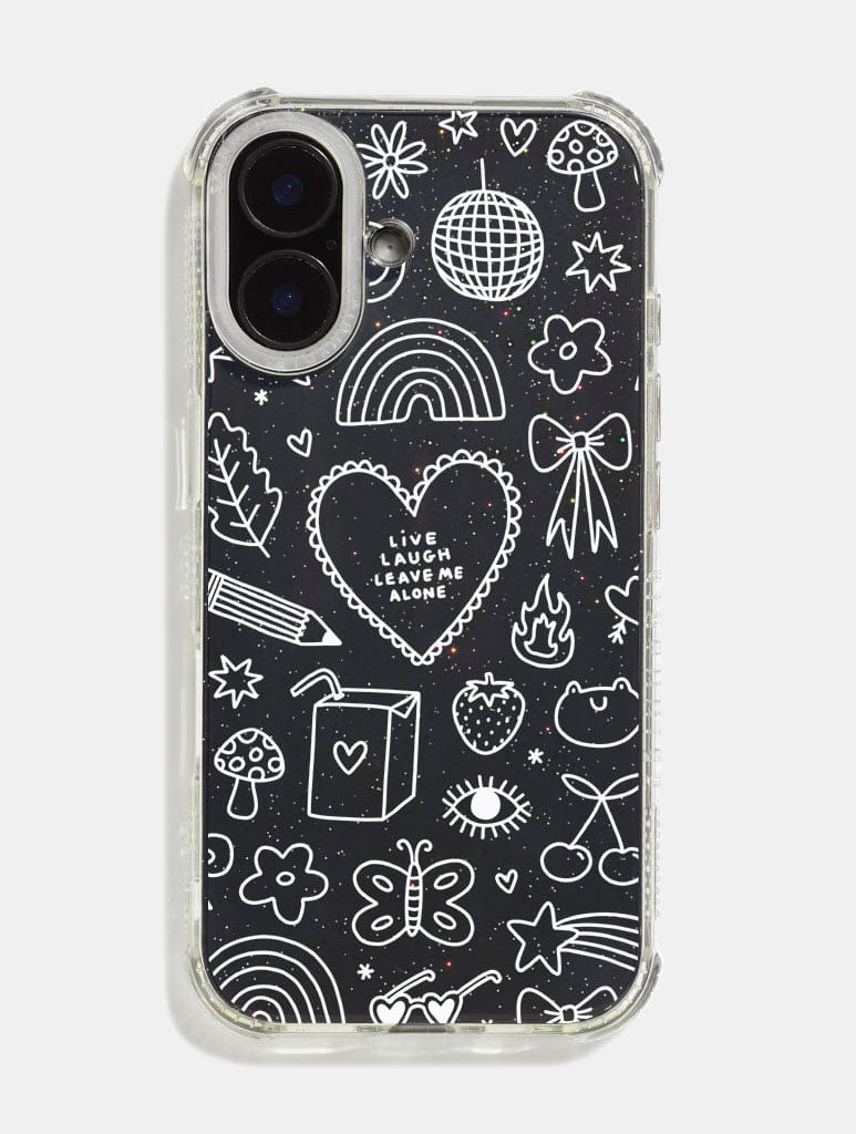 Tillie Rose Studio x Skinnydip Live Laugh Doodle Shock iPhone Case Phone Cases Skinnydip London