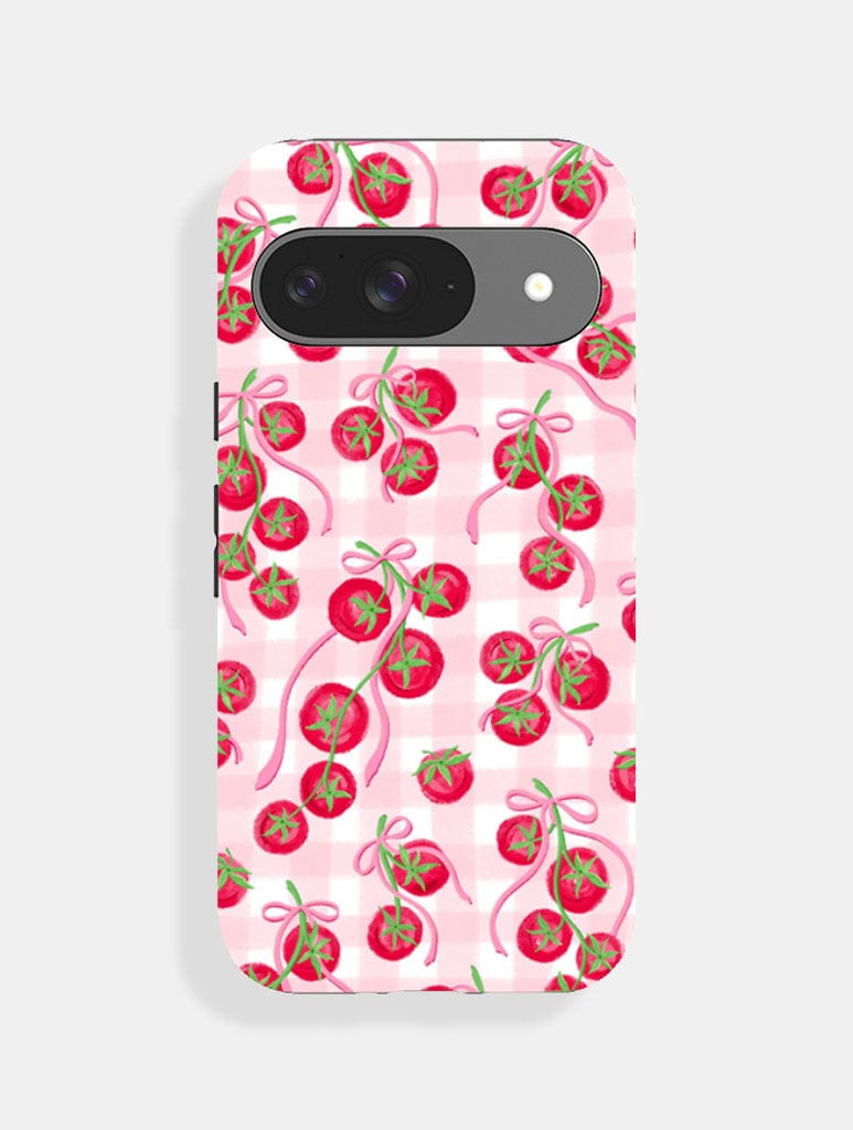 Tomato Gingham Ultra Protective Google Pixel Case Phone Cases Skinnydip London