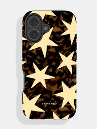 Tortoise Shell Stars Yellow Ultra Protective iPhone Case Phone Cases Skinnydip London