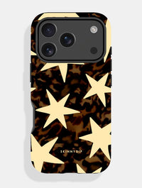 Tortoise Shell Stars Yellow Ultra Protective iPhone Case Phone Cases Skinnydip London
