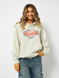 Tragic Grey Marl Oversized Hoodie Hoodies & Sweatshirts Skinnydip London
