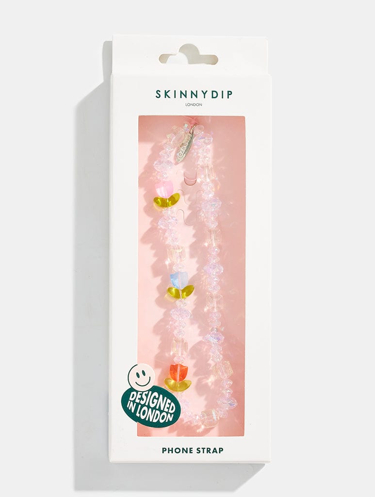 Tulip Crystal Beaded Strap Phone Grips Skinnydip London
