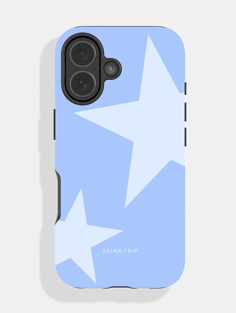 Two Stars Baby Blue Ultra Protective iPhone Case Phone Cases Skinnydip London