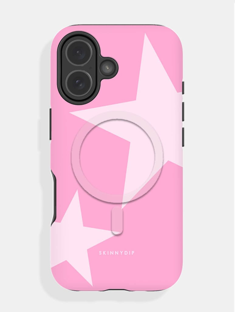 Two Stars Baby Pink White Magsafe Ultra Protective iPhone Case Phone Cases Skinnydip London