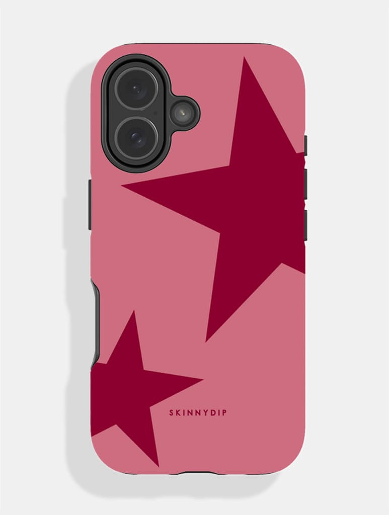 Two Stars Burgundy Ultra Protective iPhone Case Phone Cases Skinnydip London