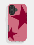 Two Stars Burgundy Ultra Protective iPhone Case Phone Cases Skinnydip London