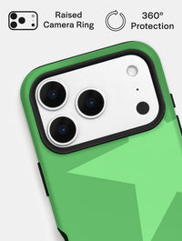 Two Stars Green Ultra Protective iPhone Case Phone Cases Skinnydip London