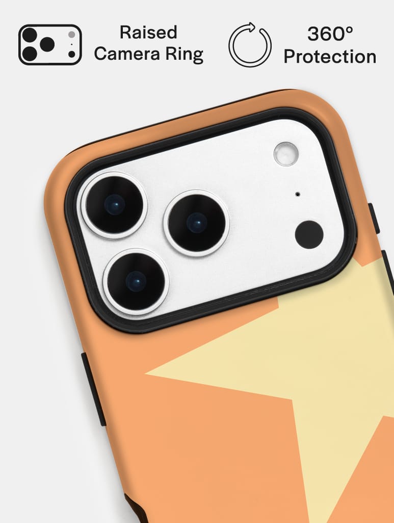 Two Stars Orange Yellow Ultra Protective iPhone Case Phone Cases Skinnydip London