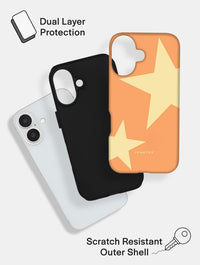 Two Stars Orange Yellow Ultra Protective iPhone Case Phone Cases Skinnydip London