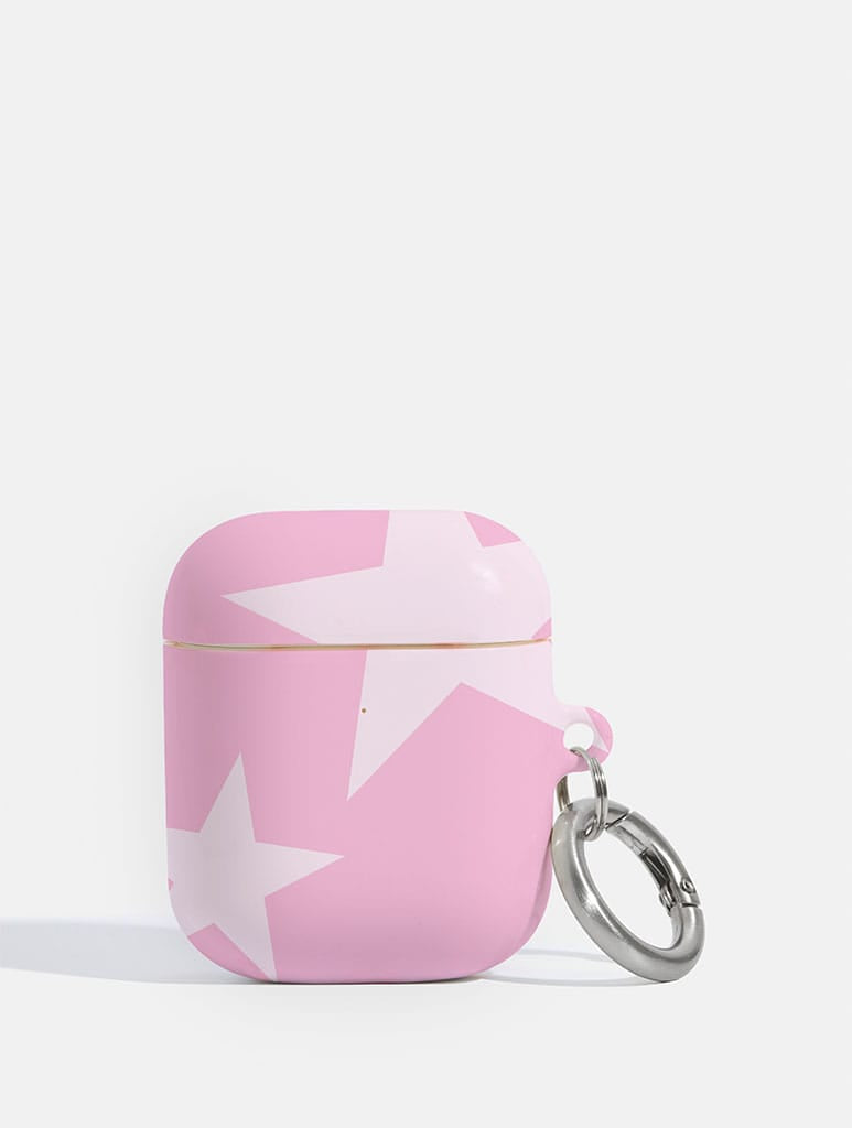 Two Stars Pink and White AirPods Case AirPods Cases Skinnydip London