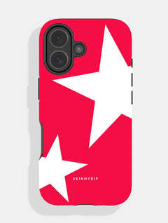 Two Stars Red White Ultra Protective iPhone Case Phone Cases Skinnydip London