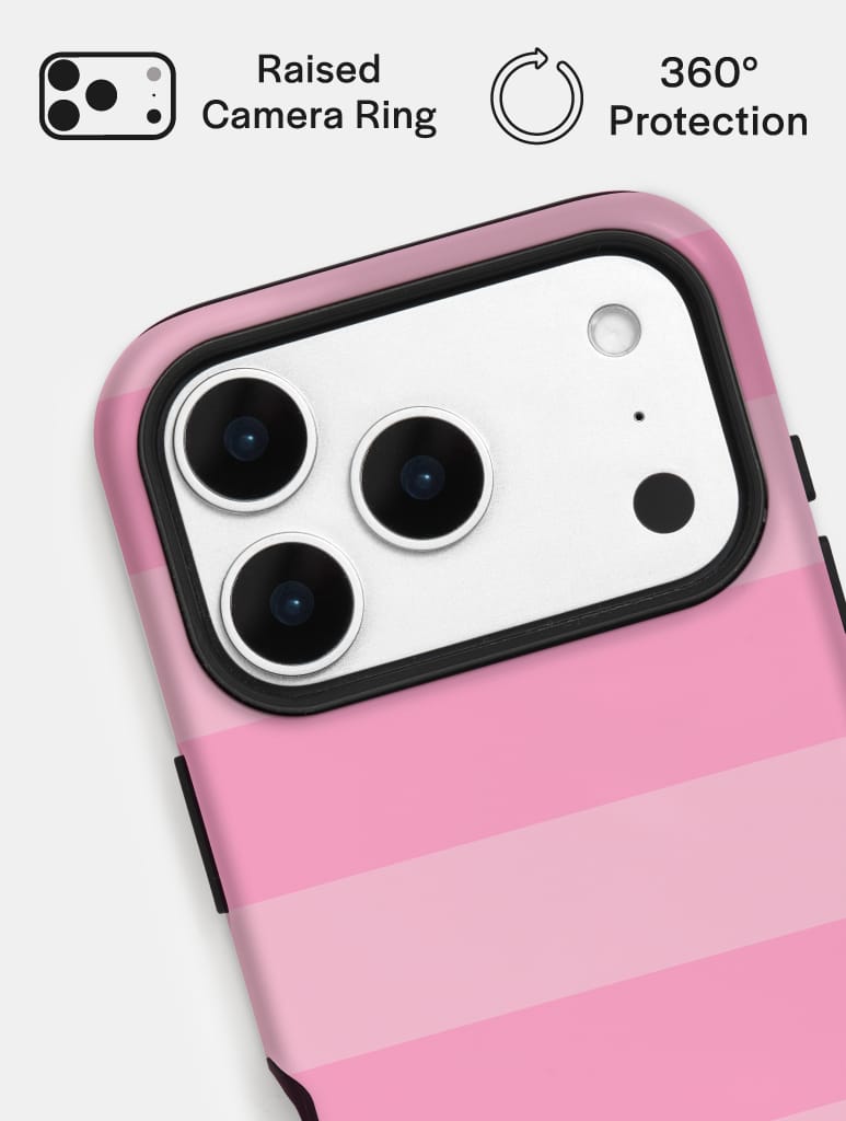 'U' Initial Patterned Pink Ultra Protective iPhone Case Phone Cases Skinnydip London