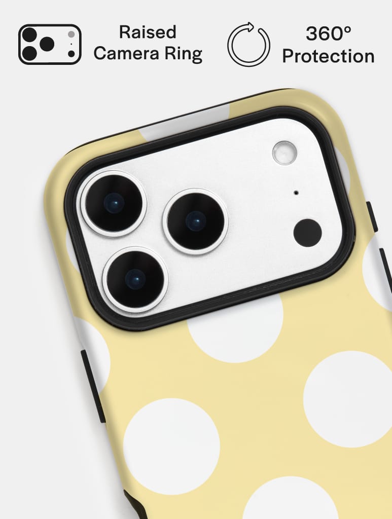 'V' Initial Patterned Yellow Ultra Protective iPhone Case Phone Cases Skinnydip London