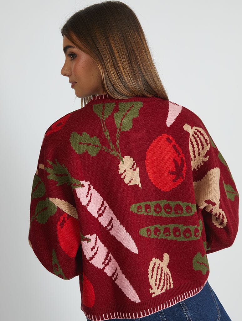 Vegetable Knitted Cardigan Jumpers & Cardigans Skinnydip London