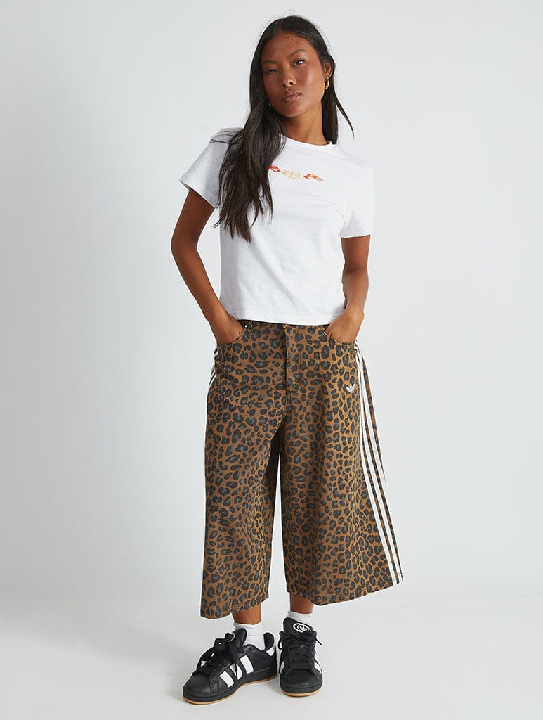 Von Dutch Flame Heart Baby T-Shirt in White Tops & T-Shirts Skinnydip London