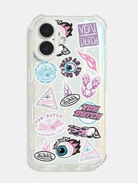 Von Dutch Pink Purple Sticker Shock iPhone Case Phone Cases Skinnydip London