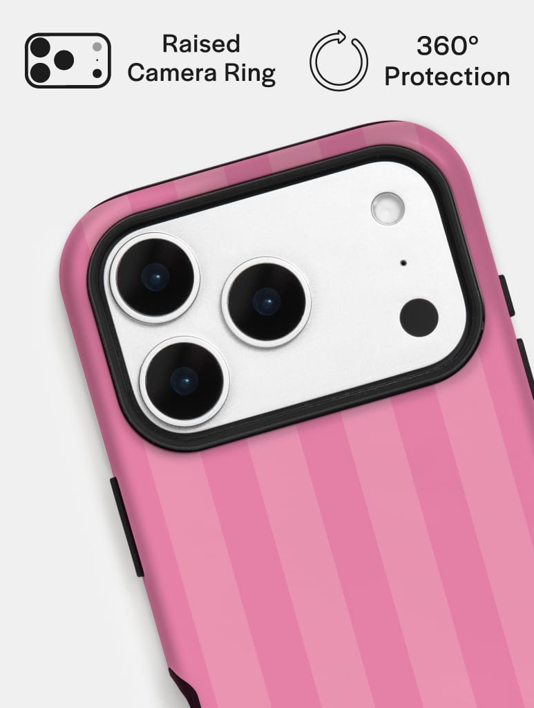 'W' Initial Patterned Pink Ultra Protective iPhone Case Phone Cases Skinnydip London