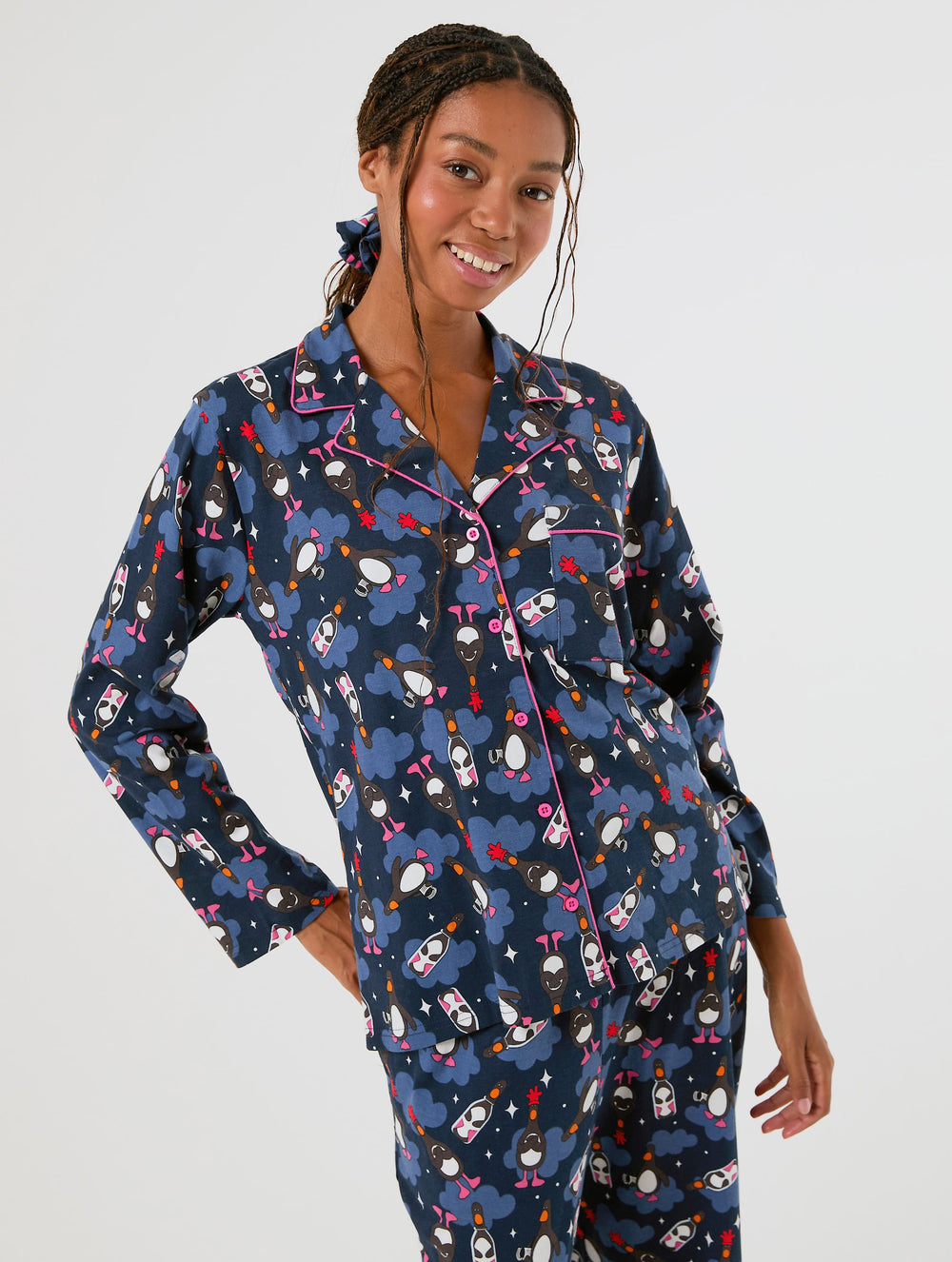 Wallace & Gromit x Skinnydip Feathers Pyjama set with Scrunchie Lingerie & Nightwear Skinnydip London