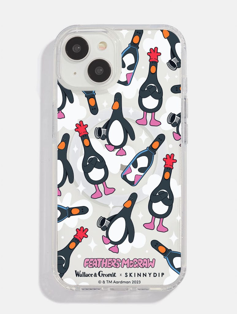 Wallace & Gromit x Skinnydip Feathers Repeat MagSafe iPhone Case Phone Cases Skinnydip London