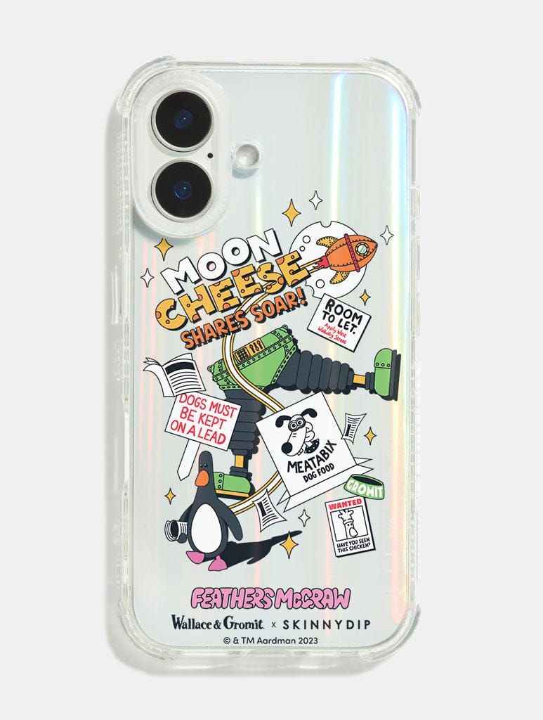 Wallace & Gromit x Skinnydip Moon Cheese Shock iPhone Case Phone Cases Skinnydip London