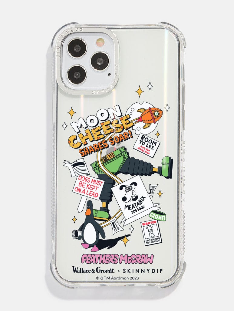 Wallace & Gromit x Skinnydip Moon Cheese Shock iPhone Case Phone Cases Skinnydip London