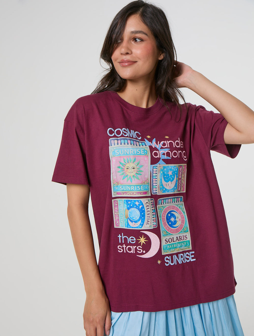 Wander Among The Stars T-Shirt Tops and T-Shirts Skinnydip London